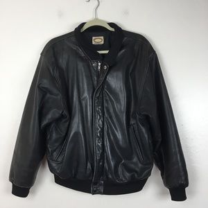 VTG Banana Republic M's L Leather Bomber Jacket